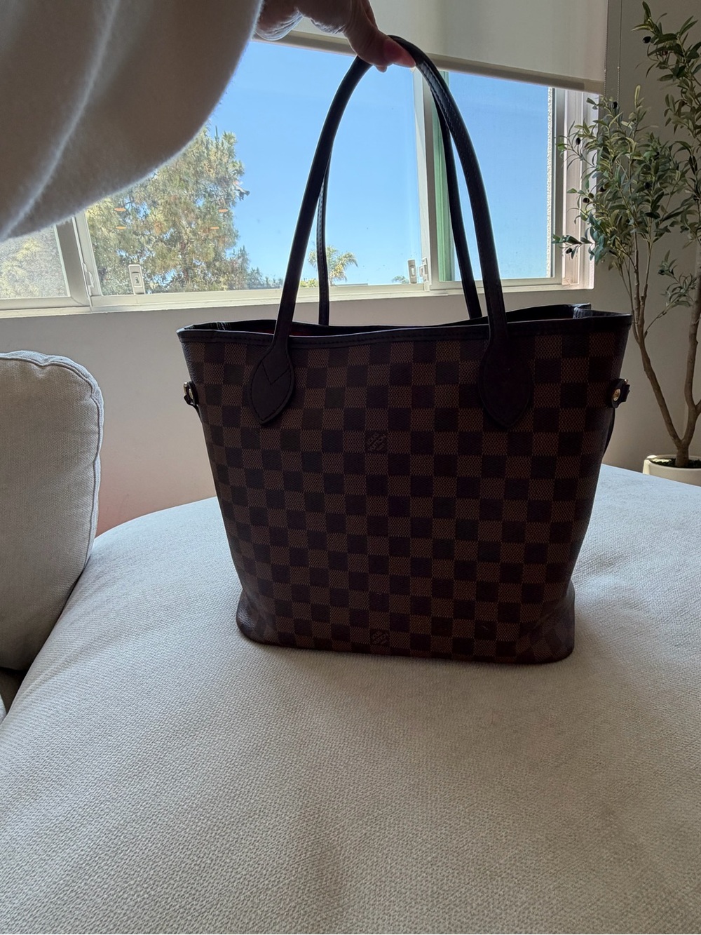 Louis Vuitton Brown Damier Ebene Neverfull MM
